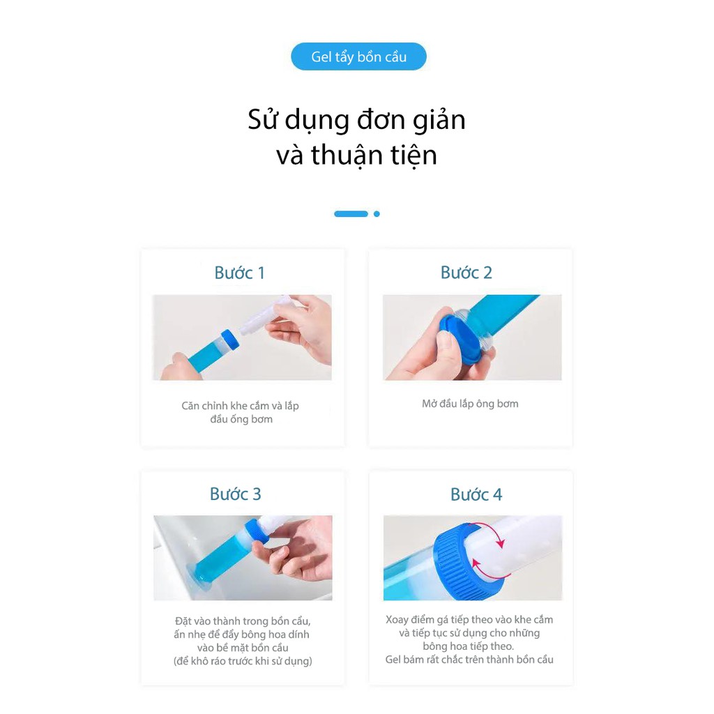 Gel Thơm Làm Sạch Khử Mùi Vệ Sinh Diệt Khuẩn Khử Trùng Bồn Cầu Hình Bông Hoa Giao Hương Ngẫu Nhiên
