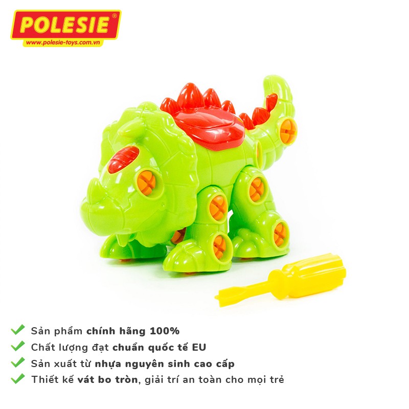 Bộ Đồ Chơi Lắp Ráp Khủng Long 3 Sừng Triceratops 32 Chi Tiết – Polesie Toys