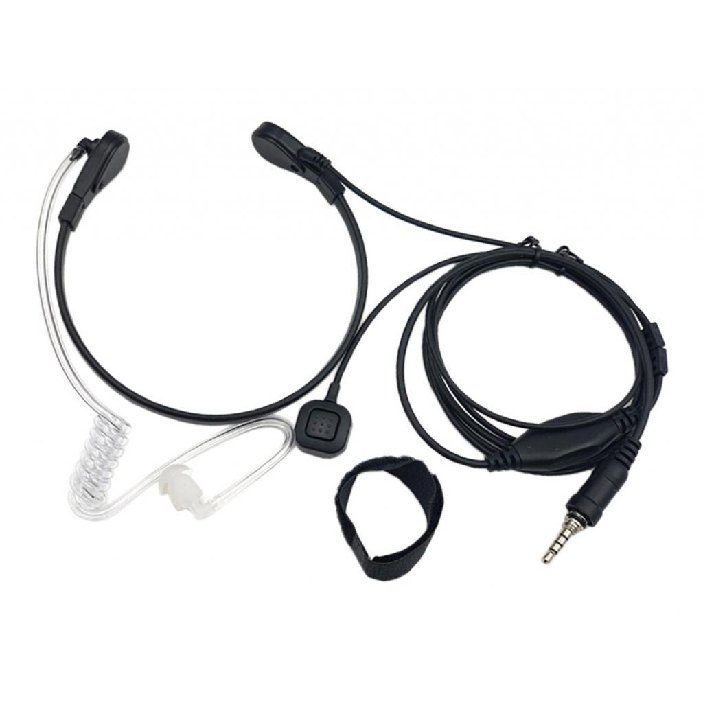 MIC Headset  Acoustic Tube Earpiece with Finger PTT for Vertex 1 Pin