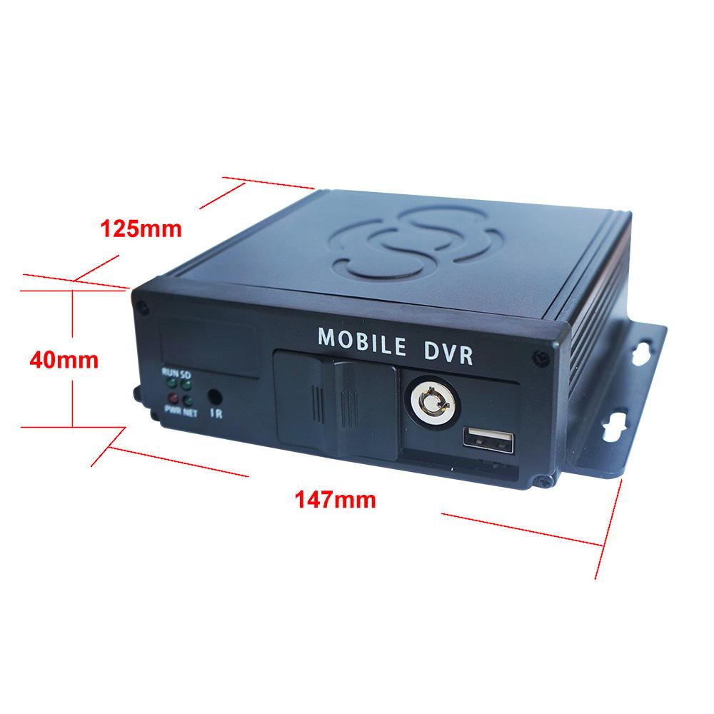 DVR 4CH cho ô tô AVTO Đào tạo xe DVR 4 Máy ảnh đăng ký video 4 kênh Đăng ký máy ghi xe tải MDVR Tên màu: Kit G
