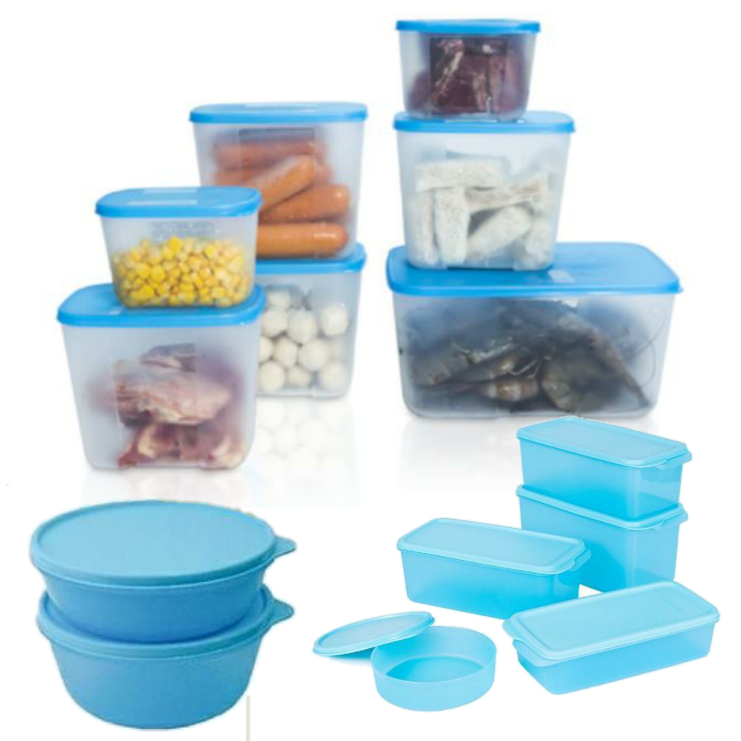 BỘ BQTP 14 HỘP ĐÔNG MÁT TUPPERWARE