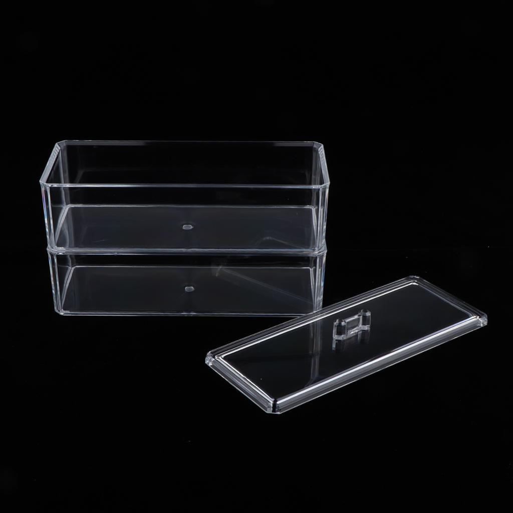 Large Acrylic Makeup Brushes Cosmetic Organizer Holder Jewelry Storage Case