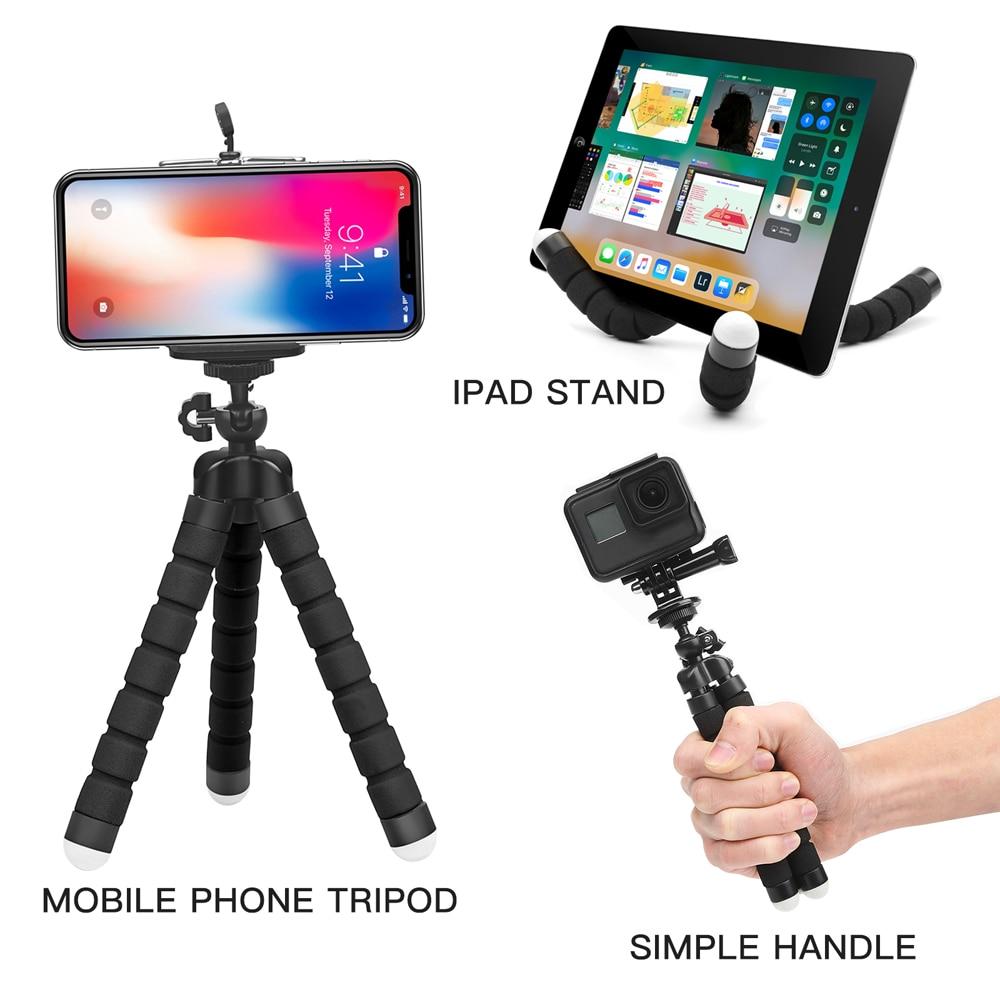 Chân Tripod Mini SEASY SS06 có điều khiển từ xa bằng bluetooth, có thể xếp gọn với 3 chân xoay 360 độ, dành cho smart phone, gopro, Ipad, máy ảnh - Hàng chính hãng