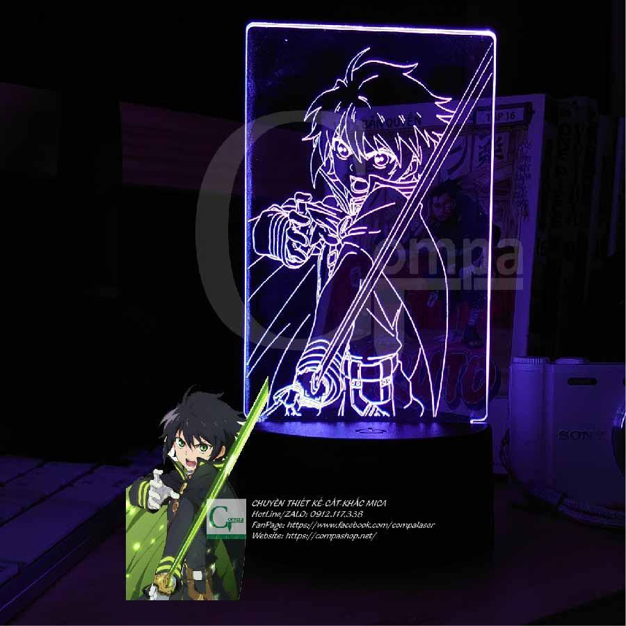 Đèn Ngủ Seraph of the End Yuichiro Hyakuya ASTE0201 16 màu tùy chỉnh - COMPASHOP