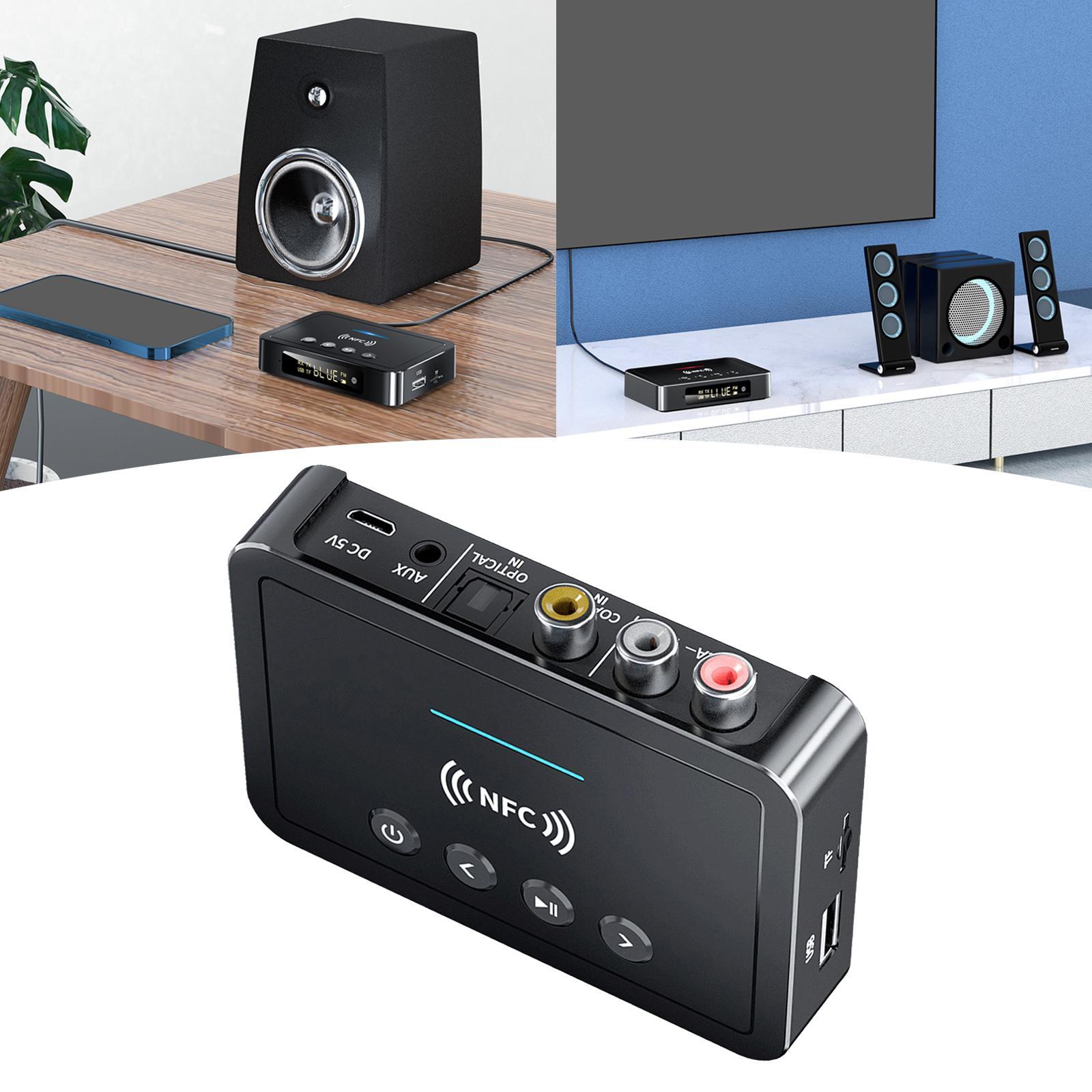 Bluetooth Receiver Adapter 3.5mm AUX Headphones PC TV