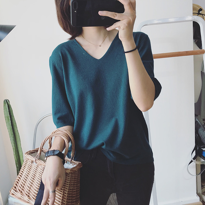 Áo len dệt kim nhiều màu AN79