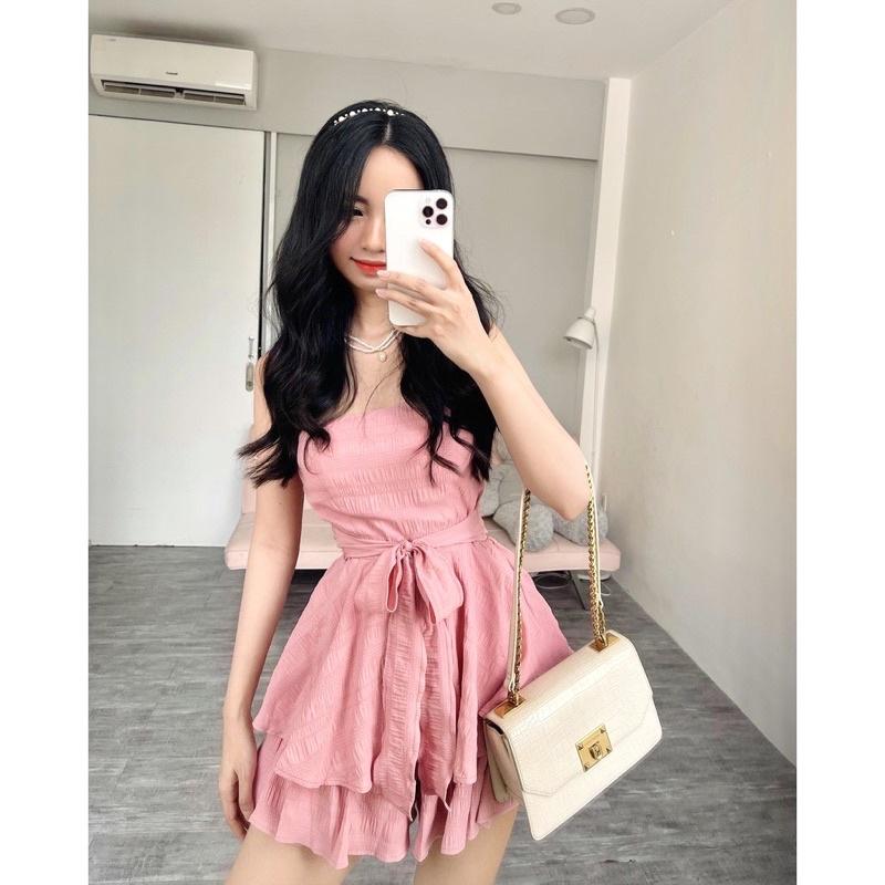 JUMPSUIT cúp ngực cột nơ mút ngực