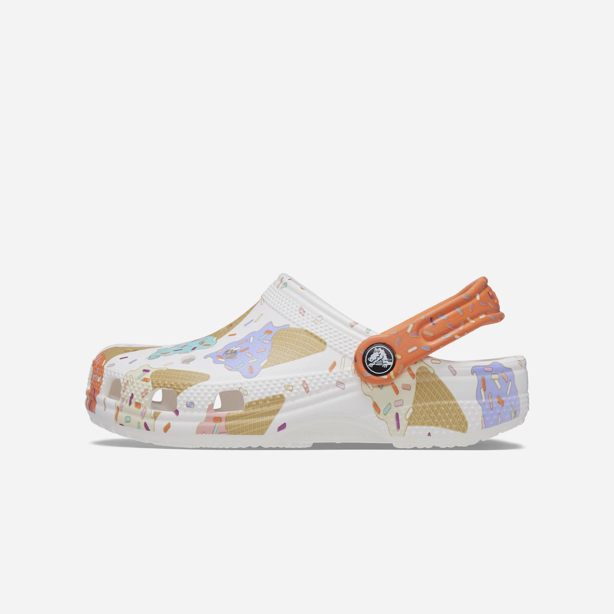 Giày lười trẻ em Crocs Classic Ice Cream Graphic - 208575-94S