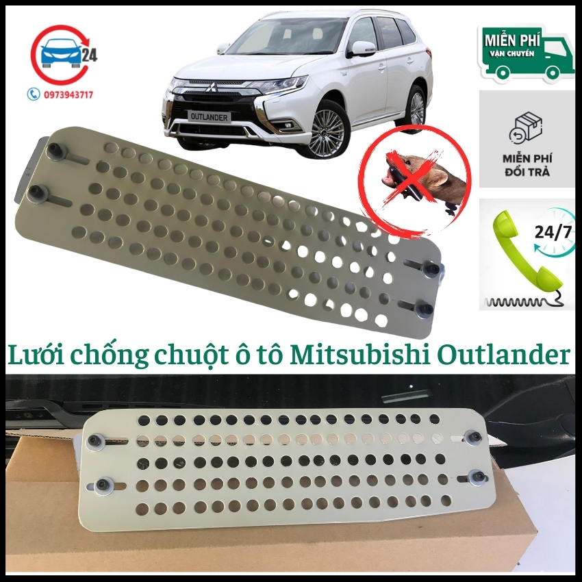 Lưới chống chuột ô tô Mitsubishi Outlander, tấm chắn chuột khoang lái Outlander bền đẹp hiệu quả