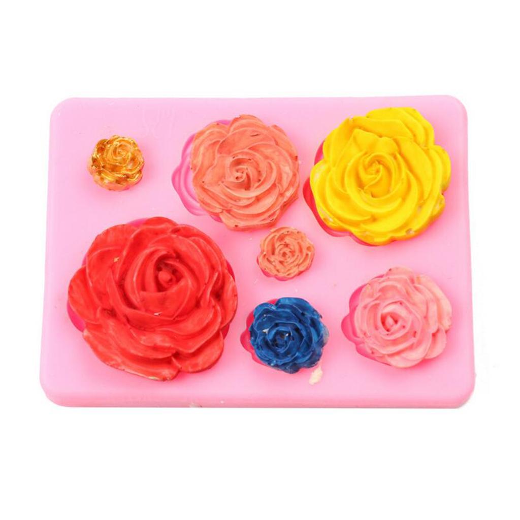 Rose Flower Silicone Mold Mould Sugar Craft Fondant Cake Decorating Baking