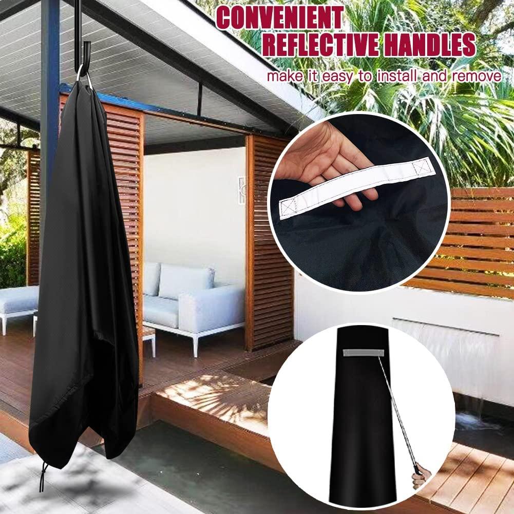 Vỏ Parasol 1PCSA, Vỏ Parasol chống thấm nước, Anti-UN, Vải rộng Oxford Fabric 210D Vỏ bọc cho dùi với dây kéo và túi lưu trữ 190*30VM