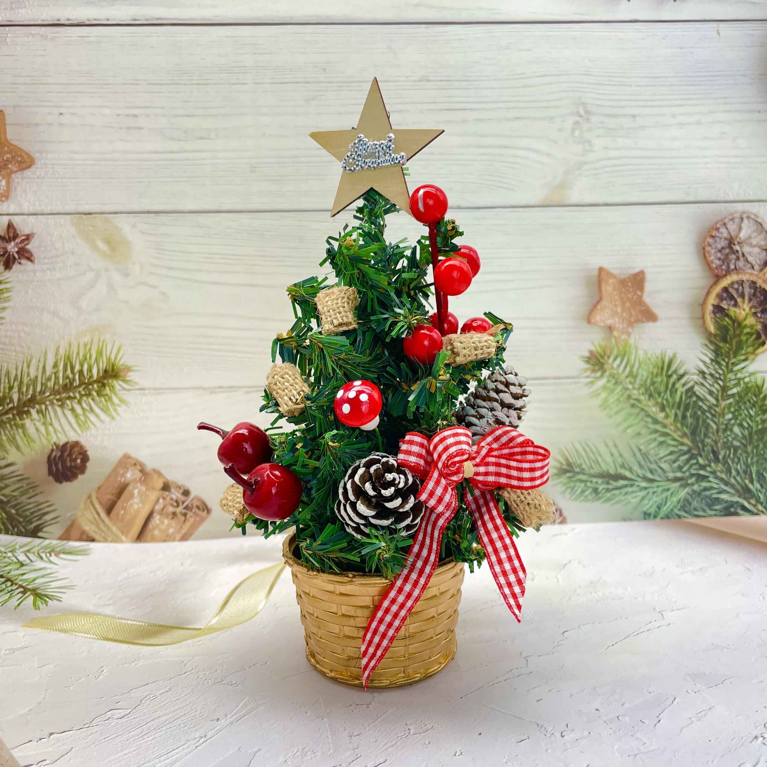 Cây Thông Nhí TNM08 Cây 20cm Trang Trí Giáng Sinh Cây Thông Noel