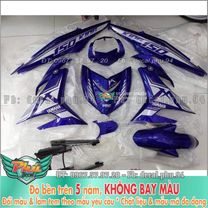Tem rời Exciter 150 Mx Xanh Trắng GP