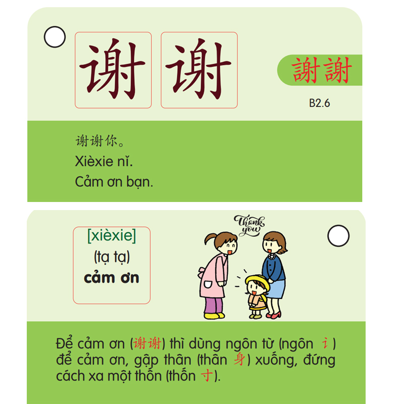 Flashcard Tiếng Trung - Thẻ Học Từ Vựng Tiếng Trung - Học Tiếng Trung Qua 214 Bộ Thủ - Phạm Dương Châu (Phiên bản có hình ảnh) 