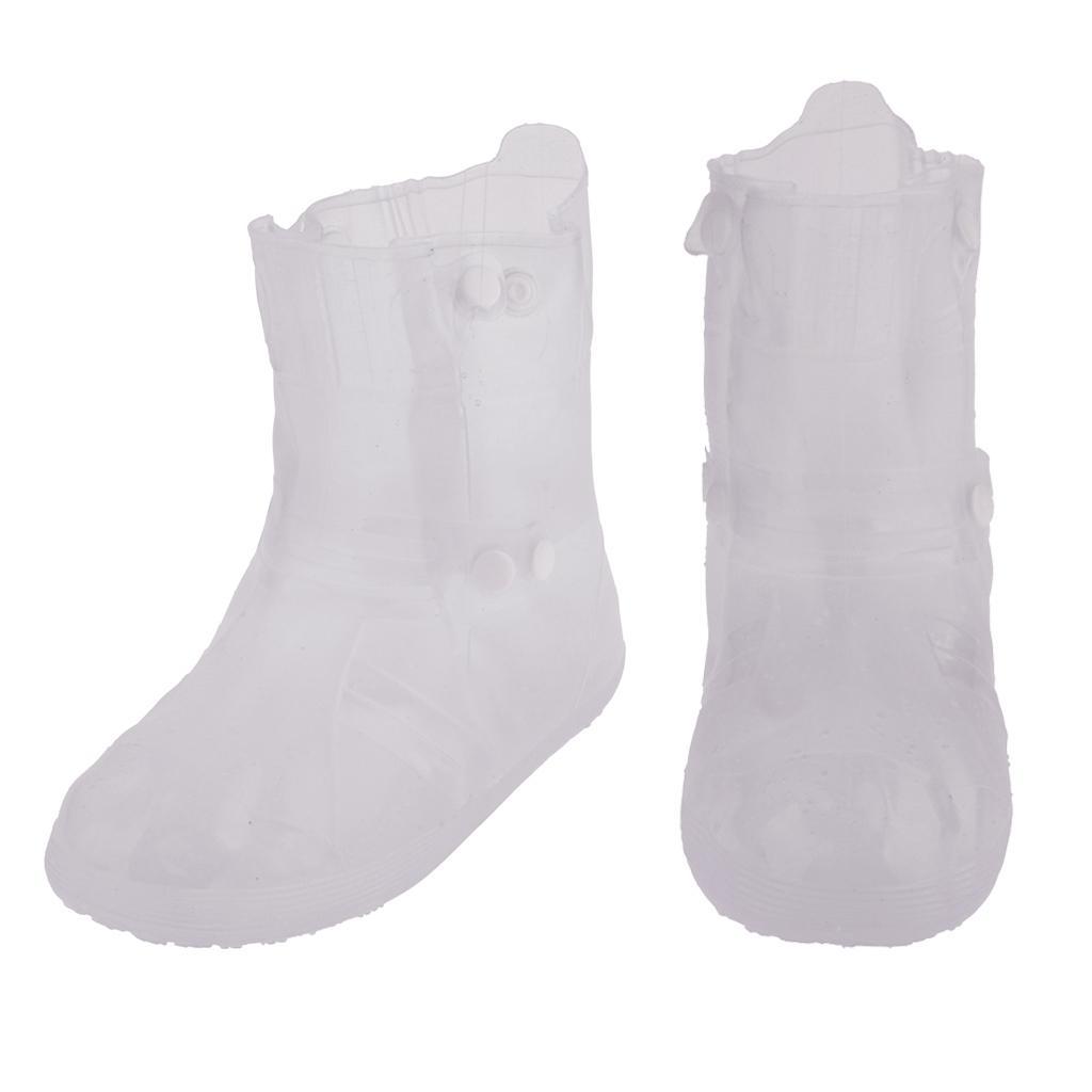 Waterproof Rain Snow Boots Shoes Covers Reusable Anti-Slip Foldable Thicken Sole Overshoes Galoshes, Women Men