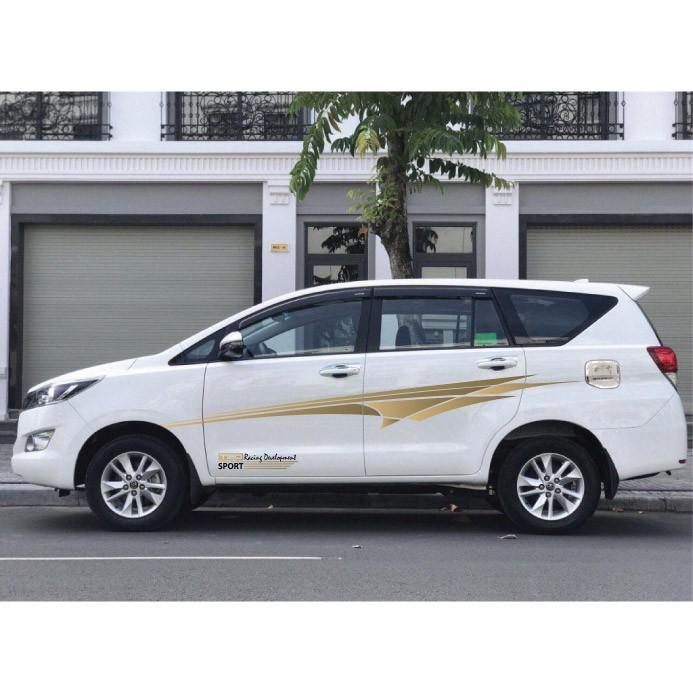 Tem xe ô tô, Decal trang trí Ô tô, tem xe Santa, xe SUV phong cách thể thao