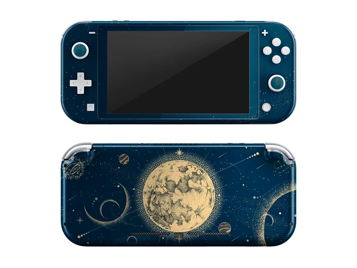 Skin decal dán Nintendo Switch Lite mẫu Mặt trăng (dễ dán, đã cắt sẵn)