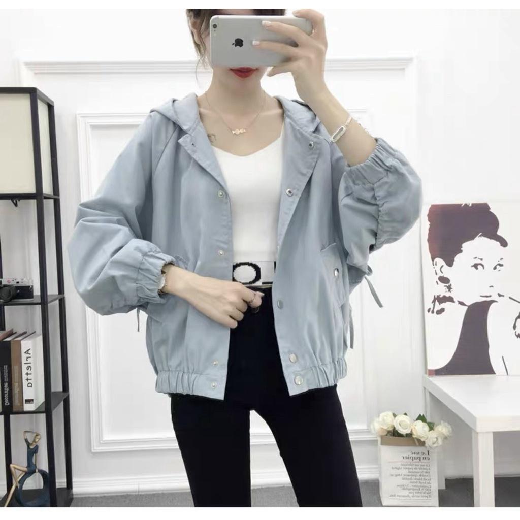 ÁO KHOÁC NỮ CHẤT KAKI 1 LỚP THIẾT KẾ GIẢN ĐƠN CỰC NGẦU SIÊU PHẨM DUYÊN DÁNG CỦA CÁC NÀNG