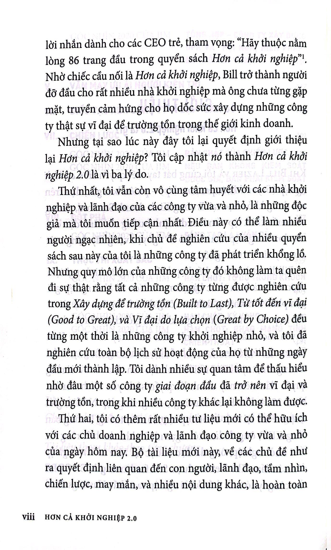 Hơn Cả Khởi Nghiệp 2.0: Xây Dựng Công Ty Từ Khởi Nghiệp Đến Vĩ Đại Trường Tồn