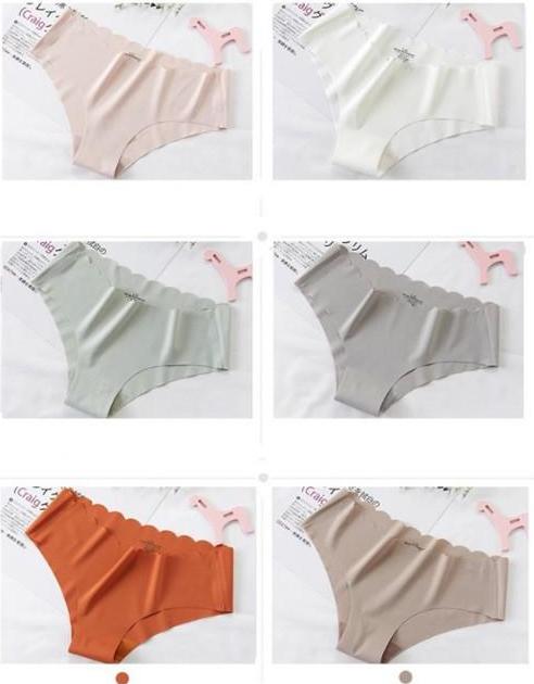 Combo 5 Quần lót nữ su không đường may cạp lượn sóng 1033 hot trend