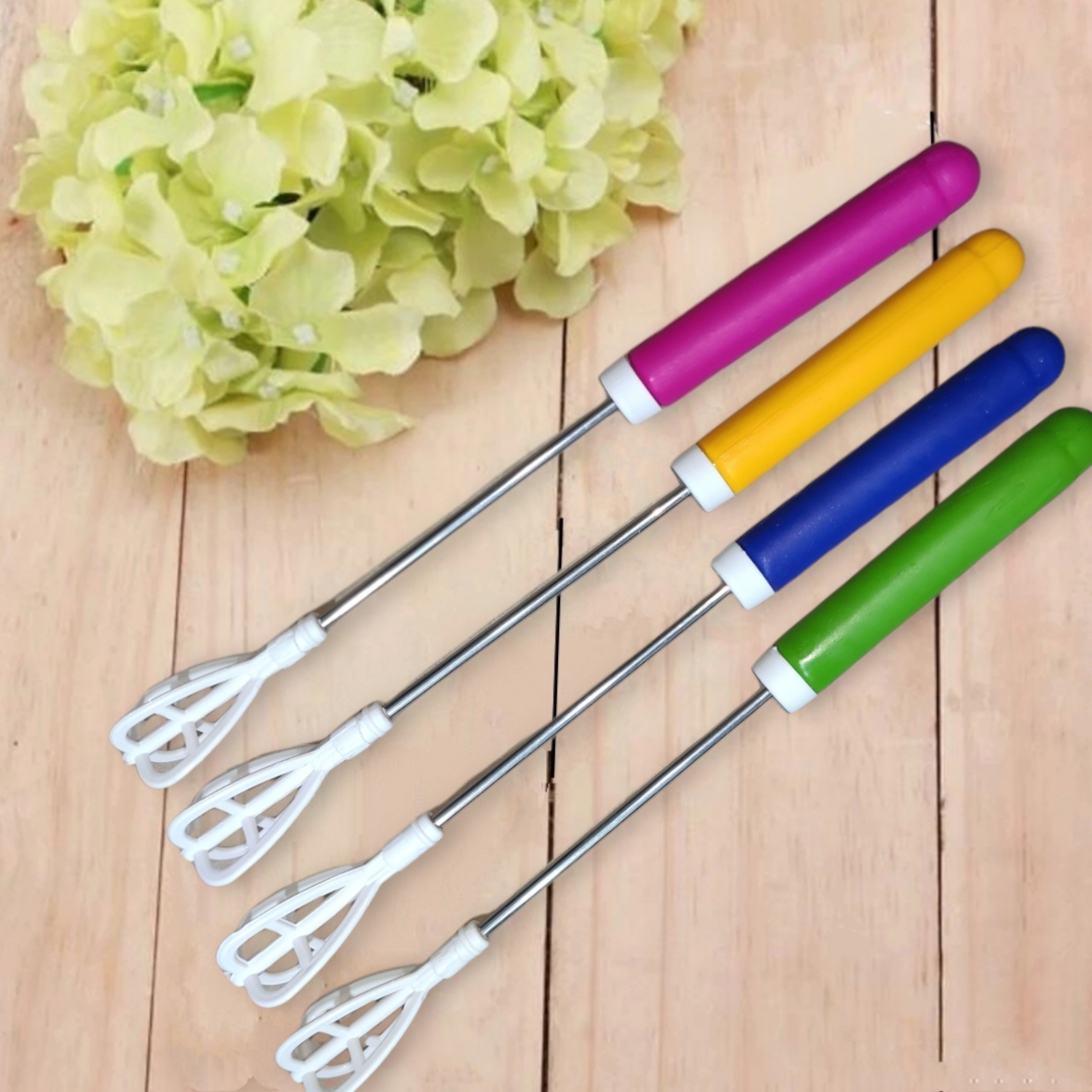 Dụng Cụ Đánh Trứng Cà Phê Xoay Tự Động Đa Năng + tặng cọ ly 7 màu