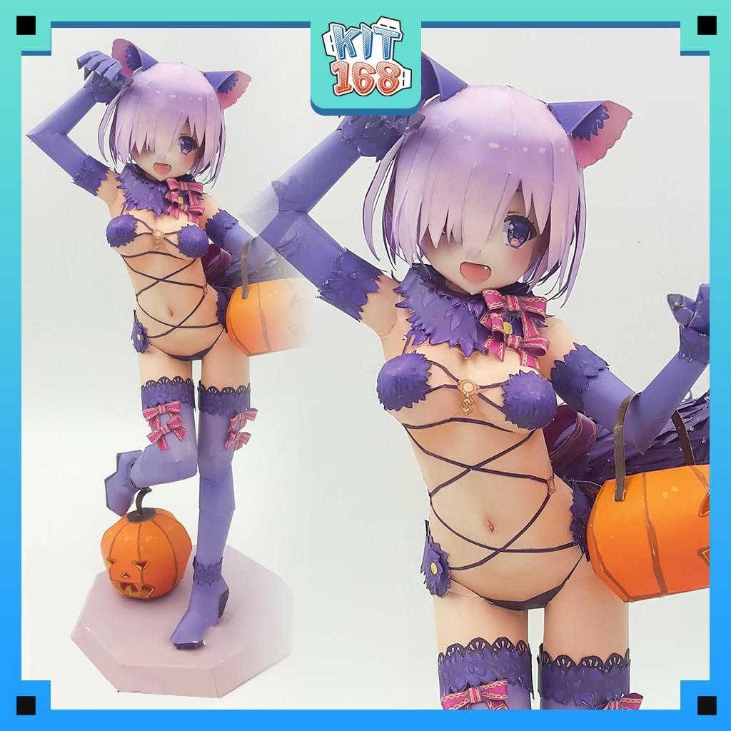 Mô hình giấy Anime Shielder - In mực thường - Giấy ford A4 125gsm