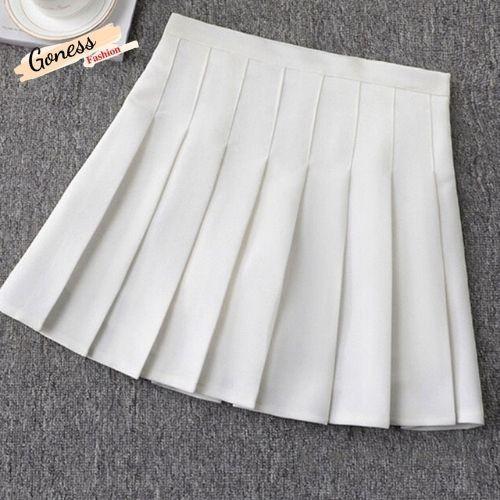 Chân váy xếp ly Goness dáng chữ a lưng cao phong cách tennis xòe kiểu xếp li ngắn thời trang