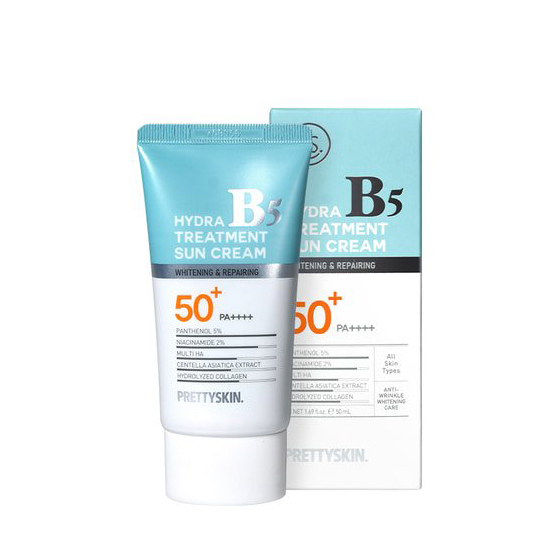 Kem Chống Nắng Cho Da Treatment Cấp Ẩm, Dưỡng Trắng PrettySkin Hydra B5 Exosome Treatment Sun Cream Hàn Quốc 50ml