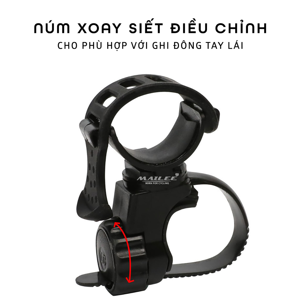 Kẹp Đèn Pin Gắn Tay Lái Xe Đạp LC06, Giá Đỡ Đèn Gắn Ghi Đông Xe Đạp 32mm Xoay 360 độ (không bao gồm đèn pin) Mai Lee