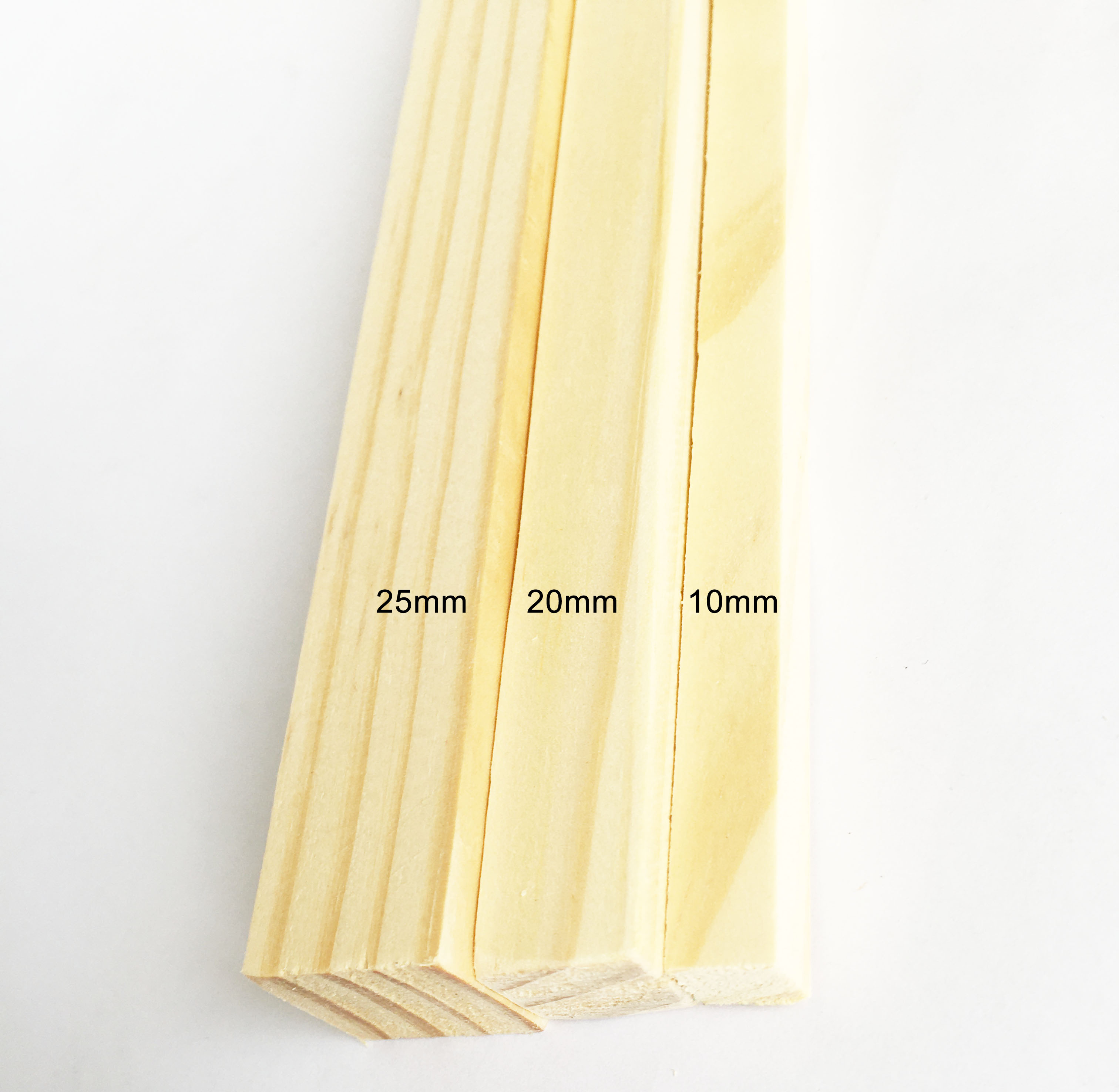 Combo 5 thanh gỗ vuông gỗ thông phi 2.5cm x 60-120cm treo mành, phụ kiện macrame