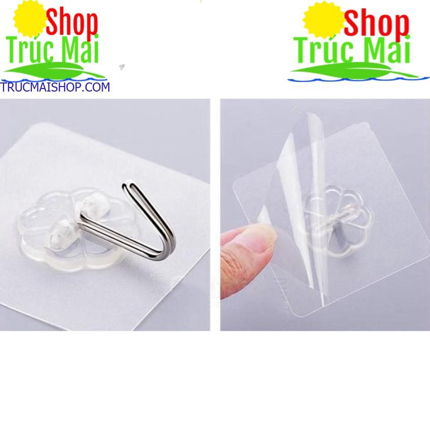 Móc Dán Tường Siêu Dính Trong Suốt Chịu Lực Tốt Treo Tường Chắc Chắn 6x6 cm - MY2