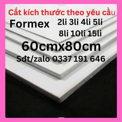 Bìa mô hình - 60x80cm 2mm 3mm 4mm 5mm 8mm 10mm 15mm (Bìa làm handmade, Formex 5li 8li , Fomex 5ly 8ly, Fomic)