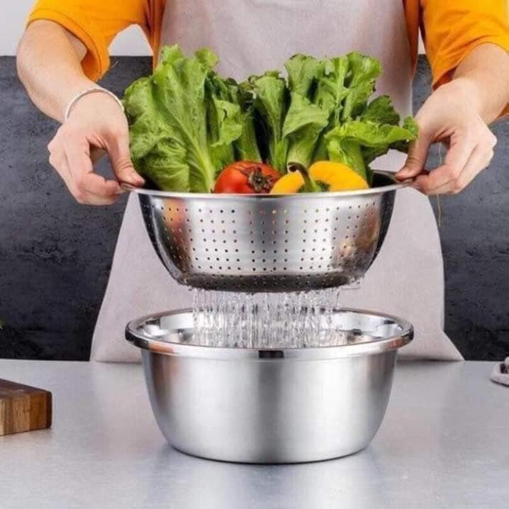 Bộ Dụng Cụ Nạo Rau Củ Inox Tiện Dụng