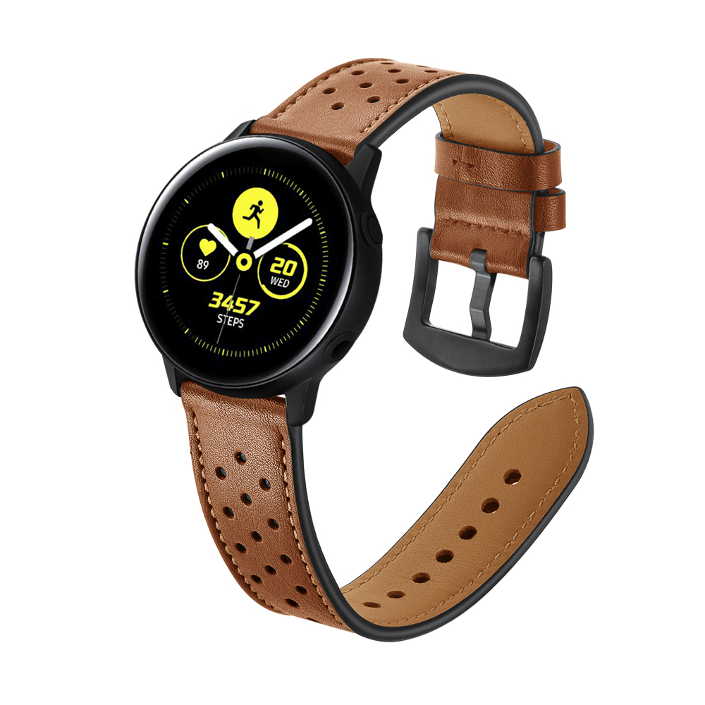 Dây da Italia Size 20mm cho Galaxy Watch Active 1, Galaxy Watch Active 2, Galaxy Watch 42, Huawei Watch 2, Ticwatch, Amazfit