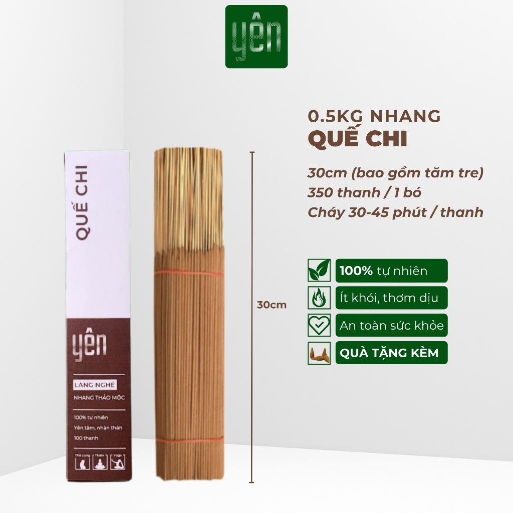 Nhang Thảo Mộc 0.5kg Giá Sỉ Quế Khuynh Diệp Hương Bài Loại 23-30-40cm 400-350-250 Thanh Yên 100 % Tự Nhiên Thờ Cúng - Hương Bài