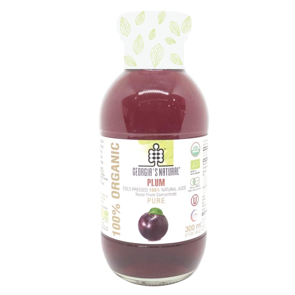 Nước Ép Lạnh 100% Hữu Cơ Trái Mận Tự Nhiên Georgia's Natural - ORGANIC Cold Pressed Natural Pure Plum Juice - 300ml
