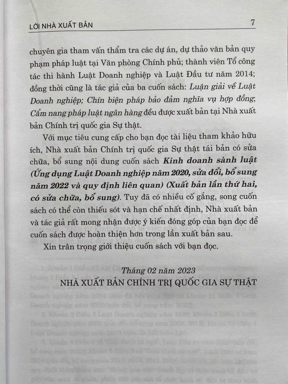 Kinh Doanh Sành Luật (Ứng dụng luật danh nghiệp luật 2020 sửa đổi, bổ sung 2022 và quy định liên quan)