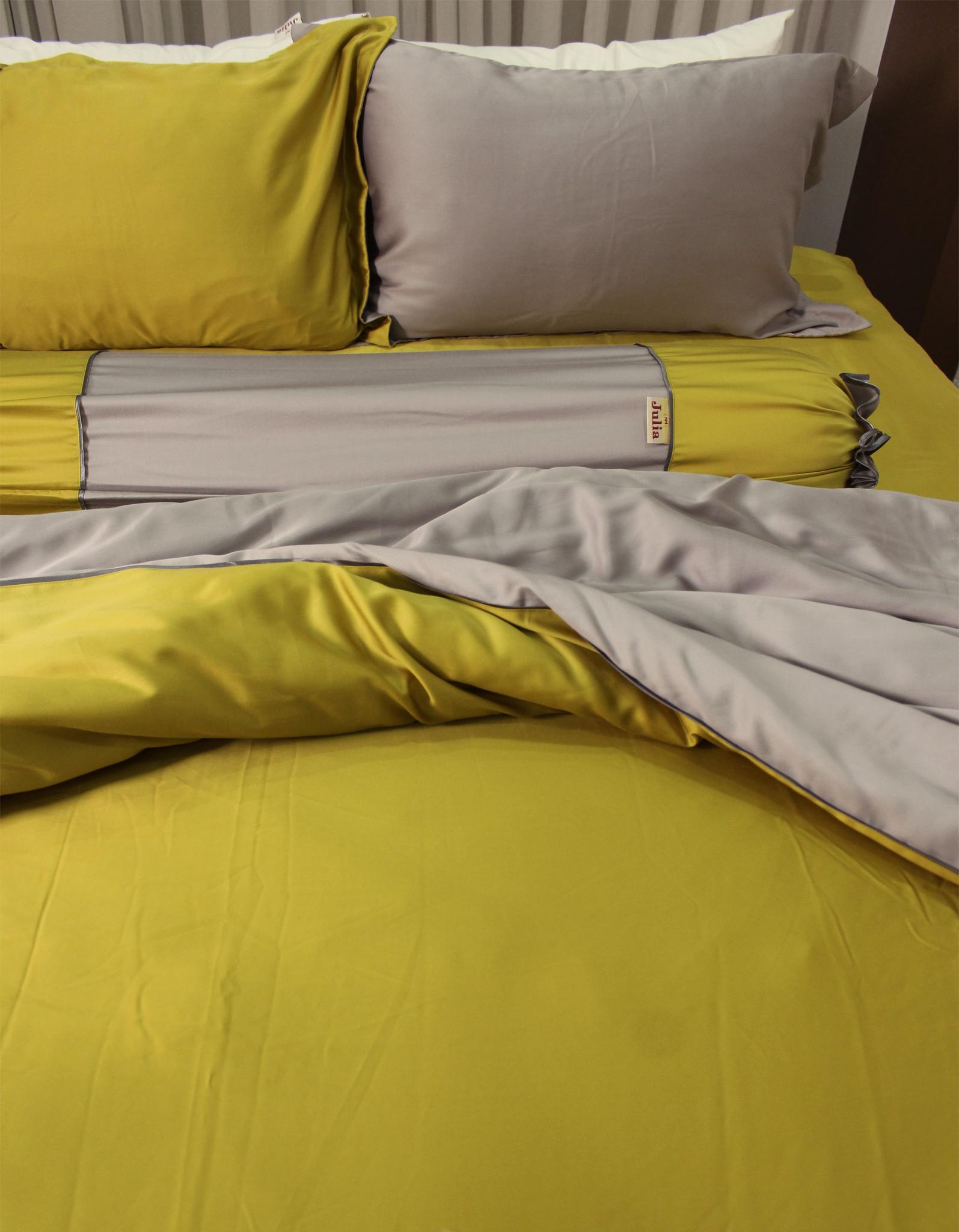 Bộ chăn ga gối 5 món lụa tencel Hàn Julia 880BG18