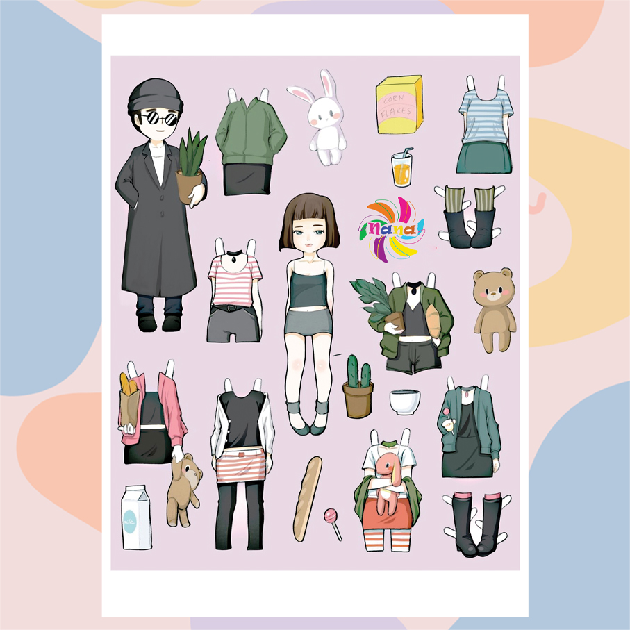 Búp bê giấy - Thiết kế quần áo 25 - Phép thuật/Magic - Paper doll - 종이 인형 /  紙人形 / 纸娃 - YouTube