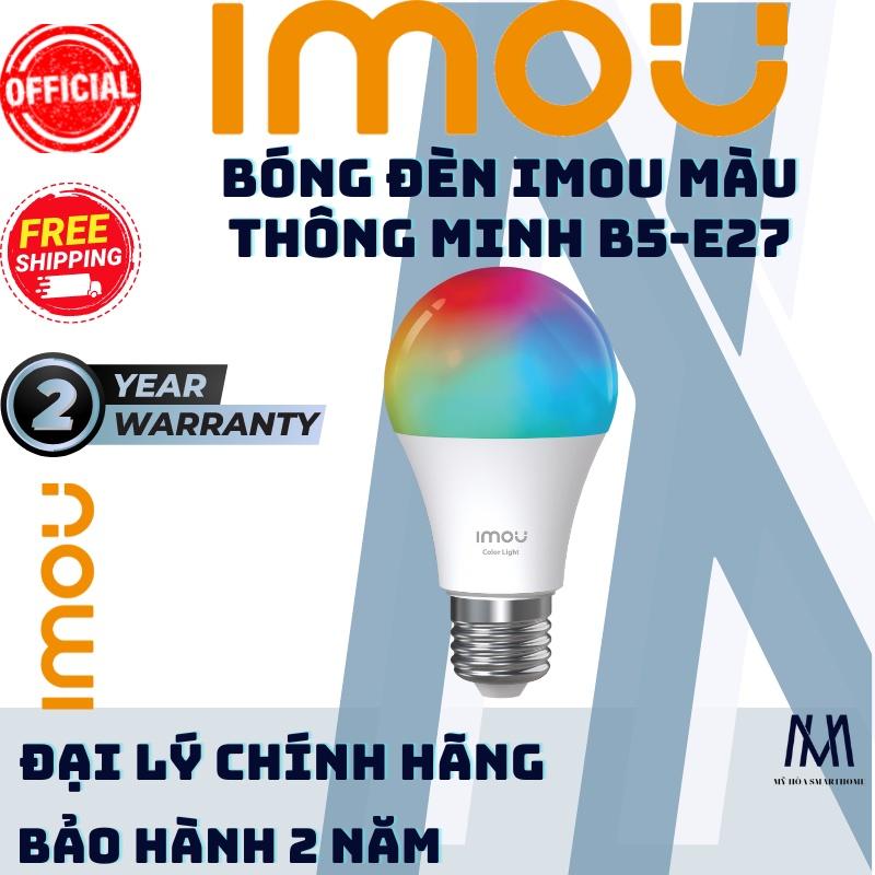 Bóng đèn led thông minh IMOU 9w đổi 16 triệu màu, độ sáng 806 lumen, chuẩn đuôi E27, kết nối app điều khiển từ xa