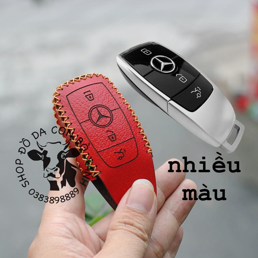 Bao da dành cho chìa khoá Mercedes handmade da thật, Bao da dành cho chìa khoá Mec 002