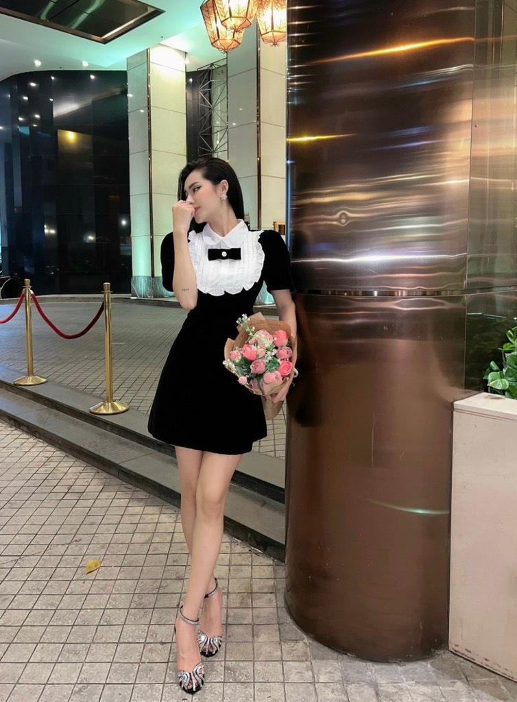 ĐẦM XÒE NHUNG PHỐI BÈO NƠ DÁNG NGẮN