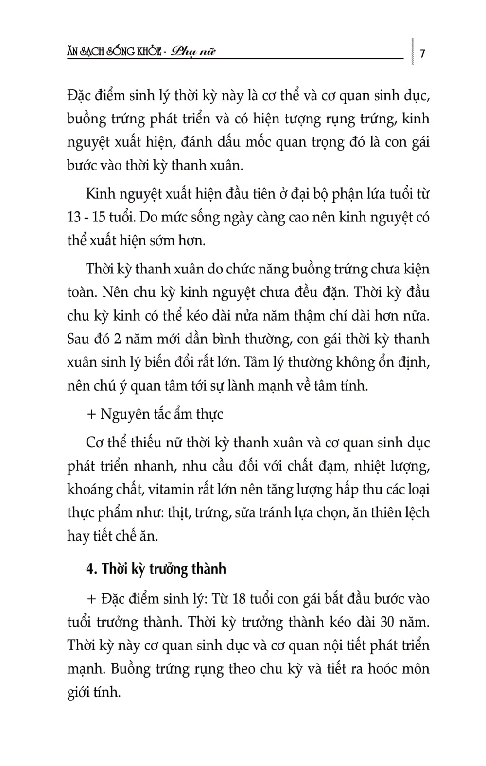 Ăn Sạch Sống Khỏe - Phụ Nữ