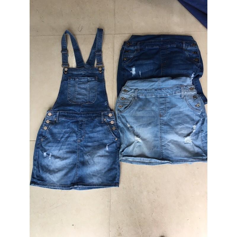 Váy yếm jean xuất Mỹ