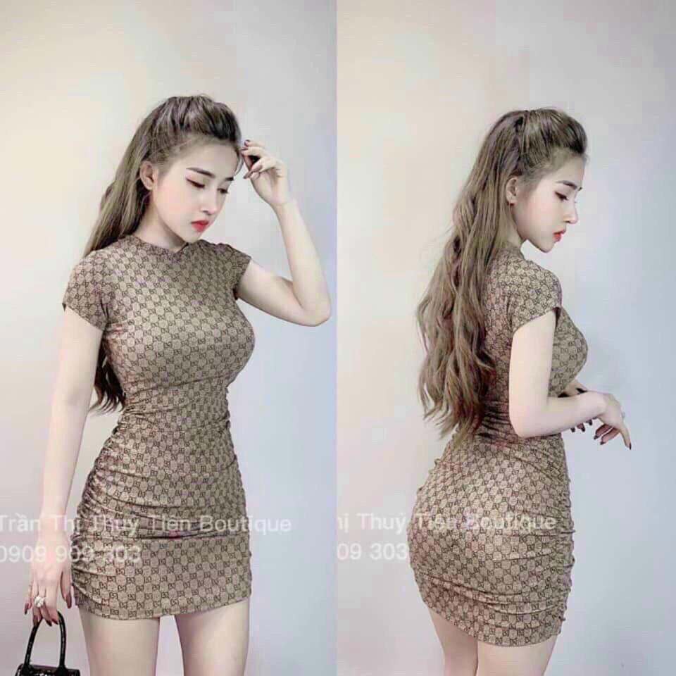 ĐẦM BODY NHÚN TÔN DÁNG SÁNG DA CHUẨN NÉT ĐẸP GÁI XINH QC VLTN4