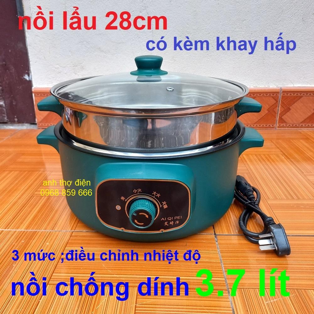 Nồi Lẩu Mini Cắm Điện Đa Năng Lớp Chống Dính Teflon Cao Cấp