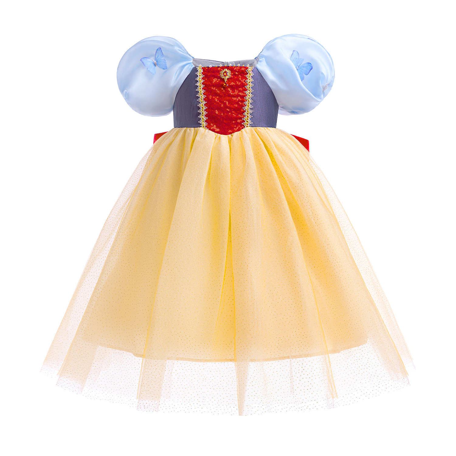Đầm công chúa bạch tuyết cho bé gái hóa trang cosplay Halloween (tặng kèm cài tóc)