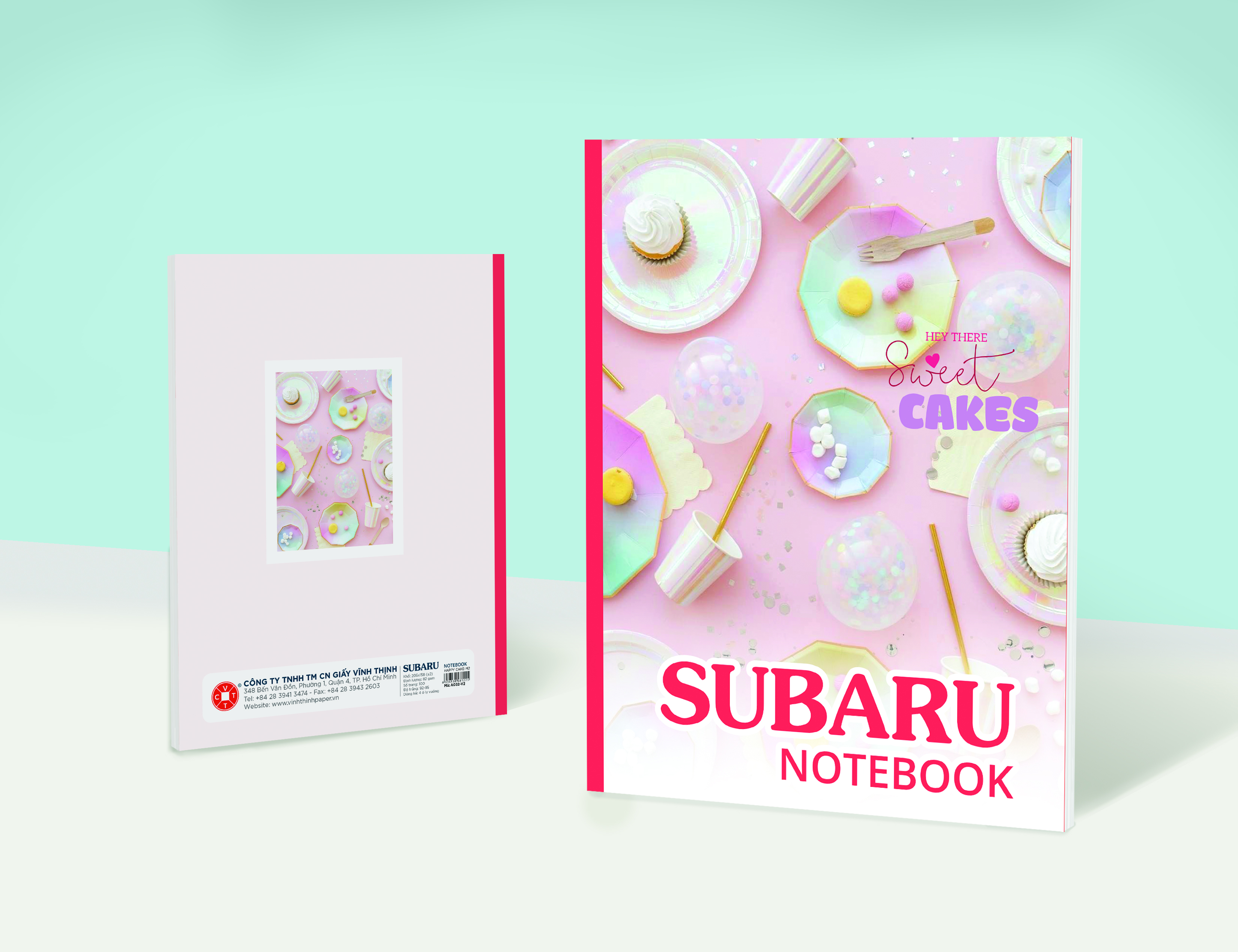 Tập Subaru Happy Cake- 4 ô ly vuông( A032-V2)