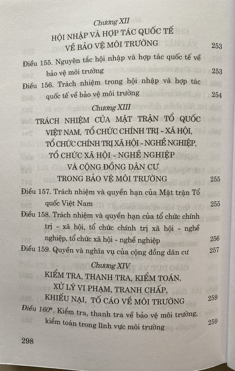 Luật Bảo Vệ Môi Trường ( hiện hành ) ( Sửa đổi, bổ sung năm 2022, 2023 )
