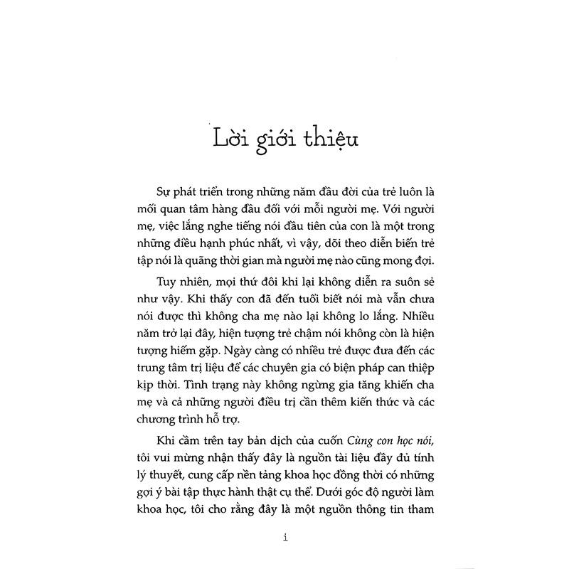 Sách - Cùng Con Học Nói - Quảng Văn
